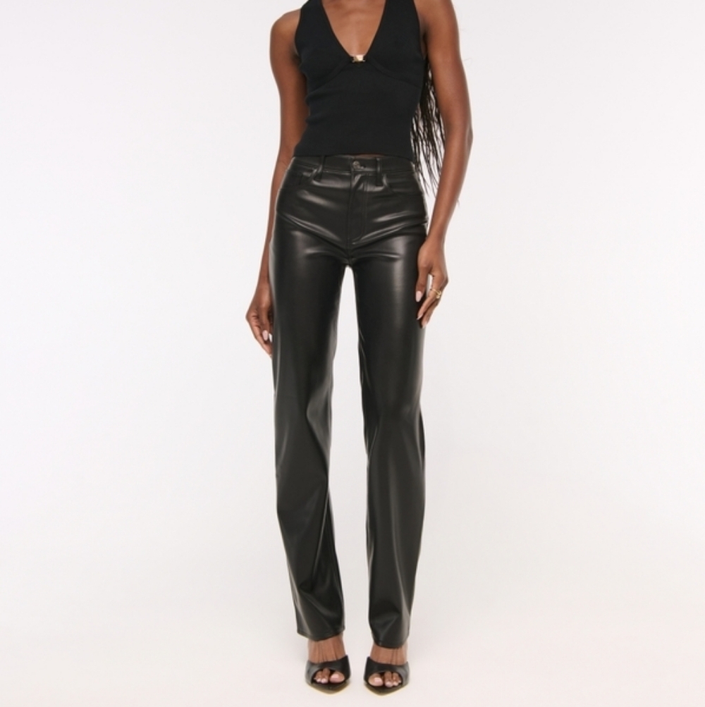 Abercrombie faux leather pants